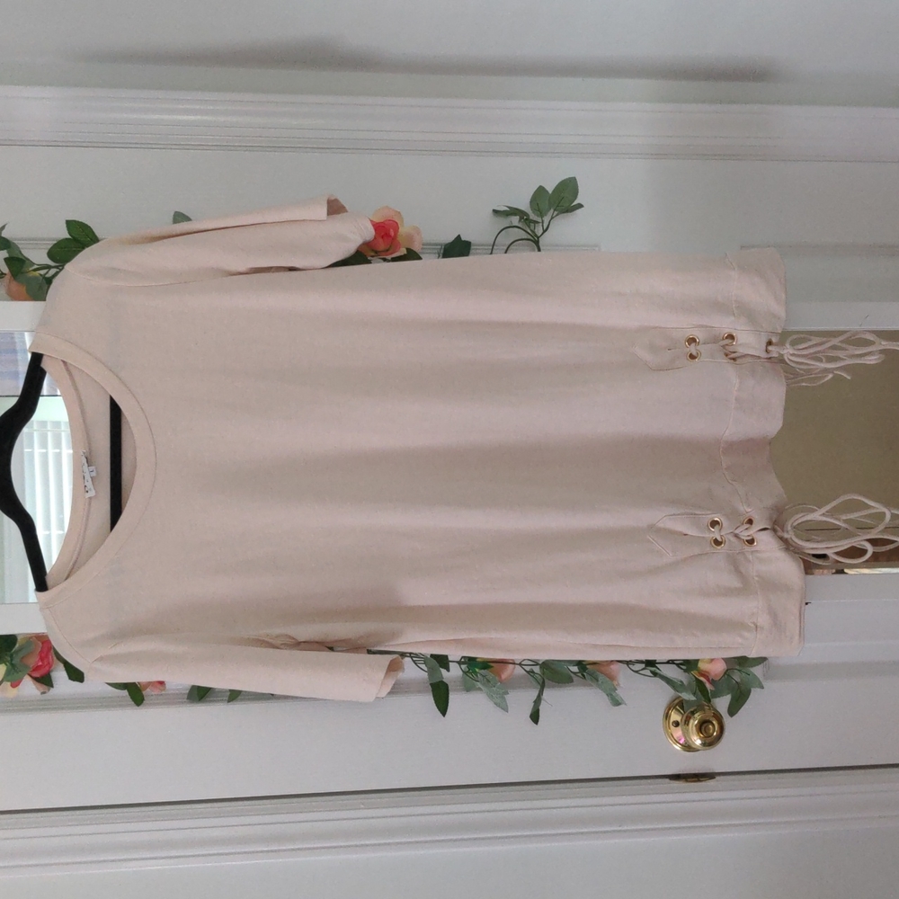 Cream T Shirt Dress